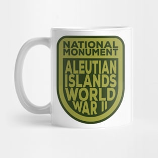 Aleutian Islands World War II National Monument name shield Mug